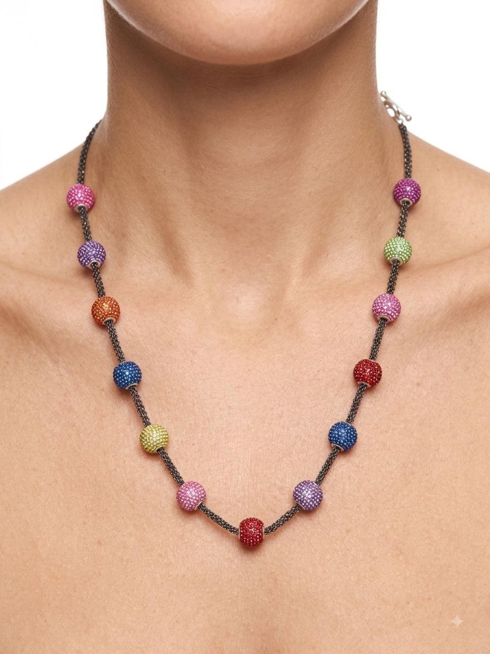 30” Multicolor Bead Necklace - Women Jewelry
